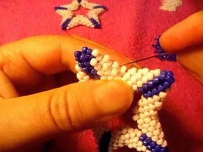 Peyote stitch aretes estrellas como estabella sin duda que no #011