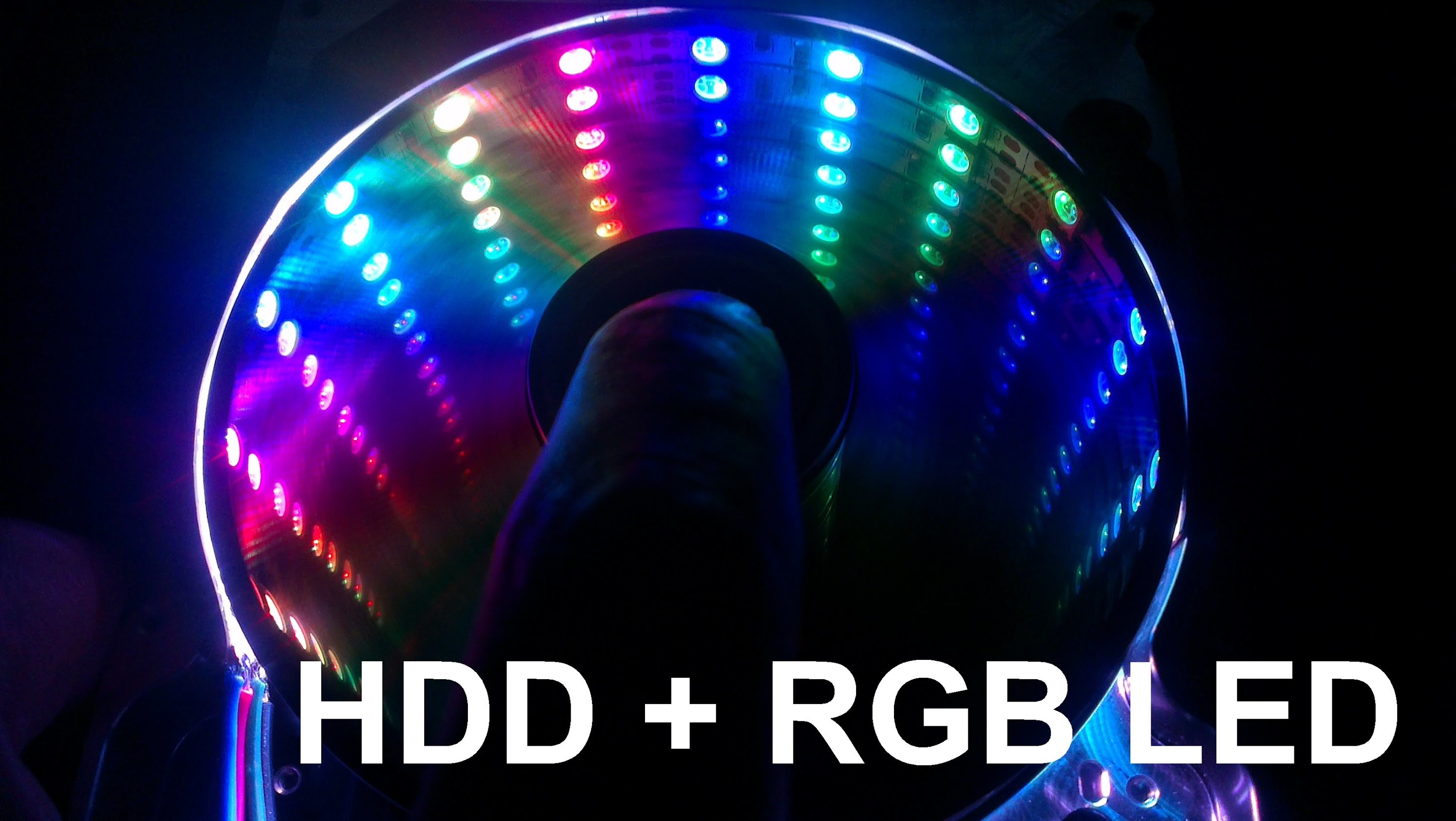 Disco rigido con LEDs RGB, muy facil de hacer
