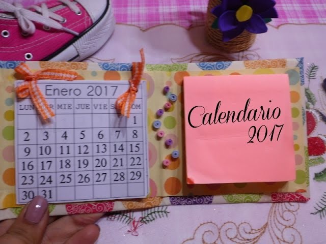 Calendario 2017 y agenda DIY