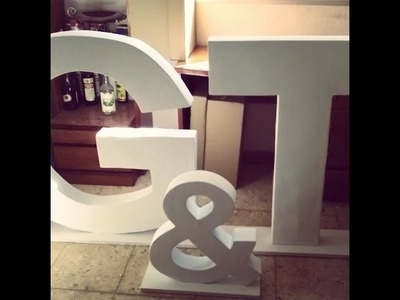 Como hacer letras gigantes 3D para bodas