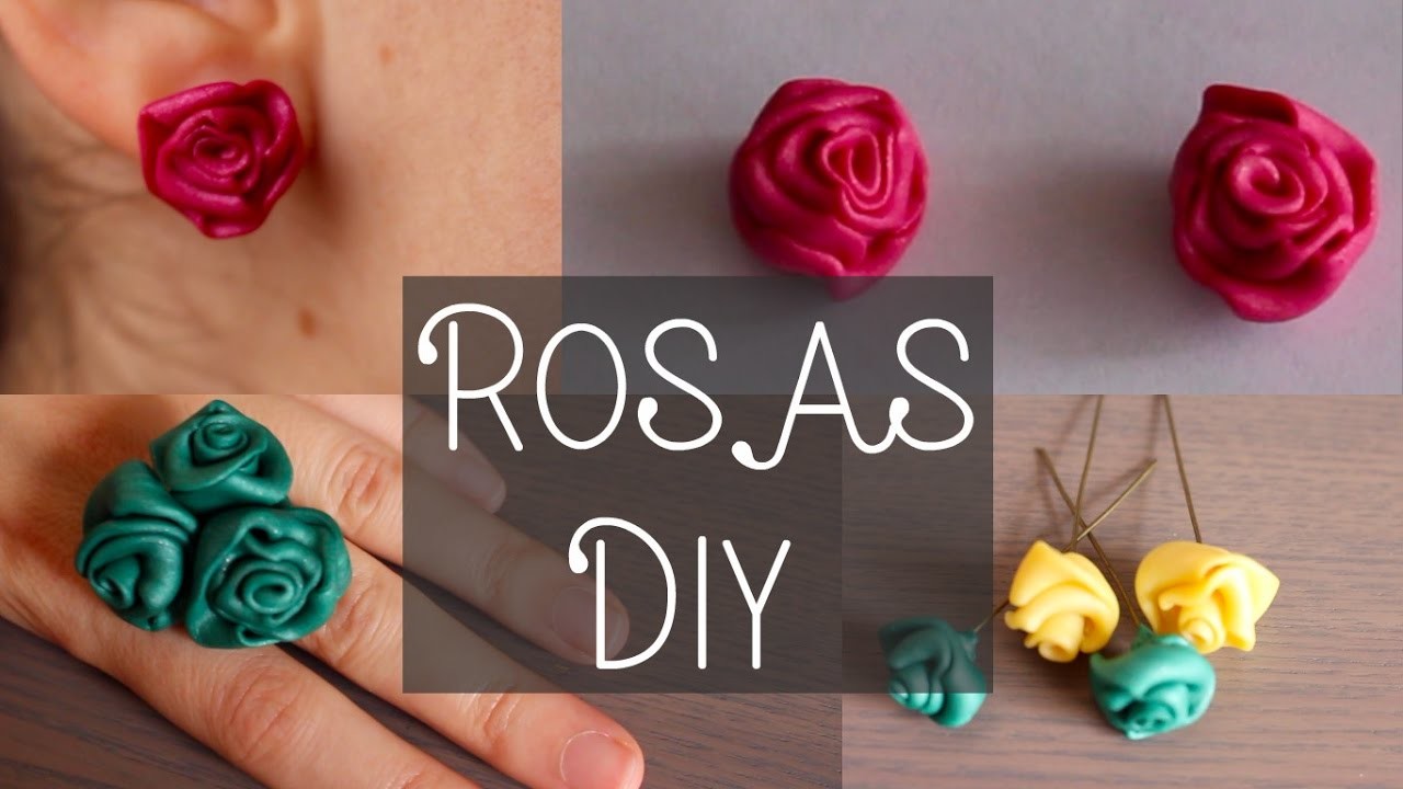 DIY: Cómo hacer rosas súper fáciles con pasta.plastilina para modelar.