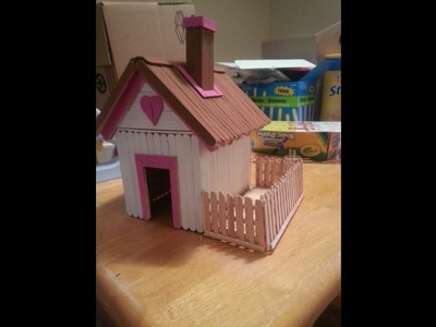 Cómo hacer la casa usando Popsicle Stick - Simple Craft For Kid