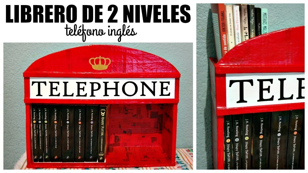 DIY! Librero de Cabina Telefónica ⚡ #3SemanasPotterhead | Ame Mayén