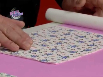 Jorge Rubicce - Bienvenidas TV en HD - Explica como hacer decoupage con tela sobre porcelana.
