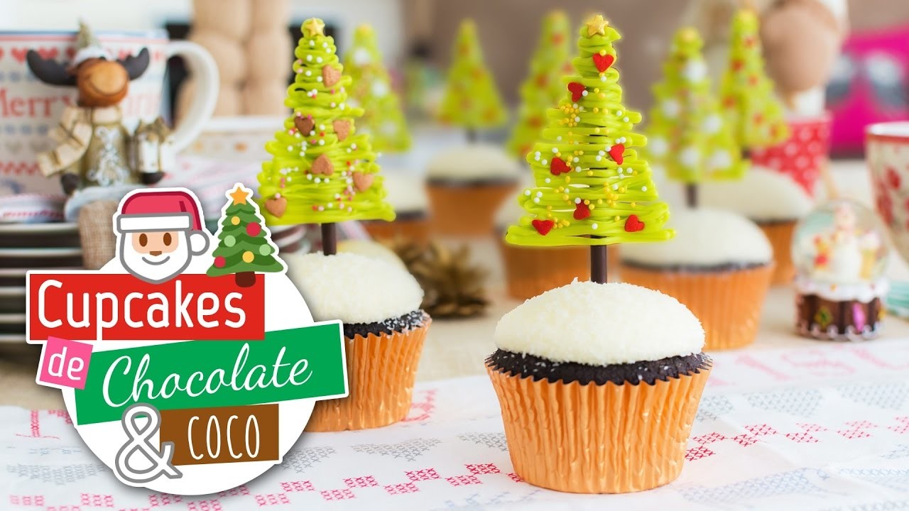Cupcakes chocolate y coco | Especial Navidad | Quiero Cupcakes!