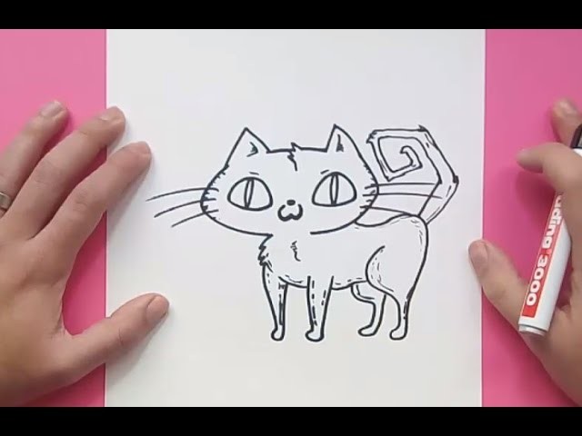 Como dibujar un gato paso a paso 26 | How to draw a cat 26