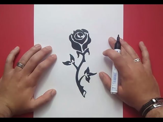 Como dibujar una rosa paso a paso 9 | How to draw a rose 9