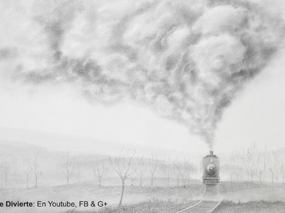 Dibujando humo: cómo dibujar un tren realista - Arte Divierte