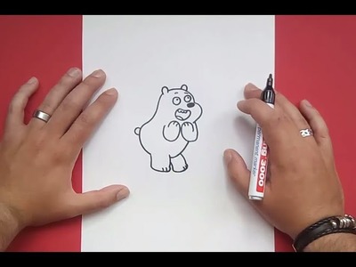 Como dibujar a Pardo paso a paso - Somos Osos | How to draw Grizzly - We Bare Bears