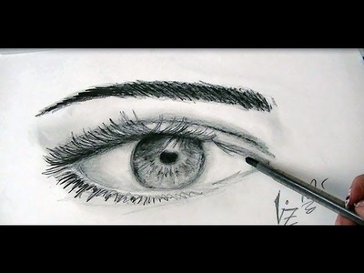 COMO DIBUJAR OJOS REALISTAS. How to draw realistic eye