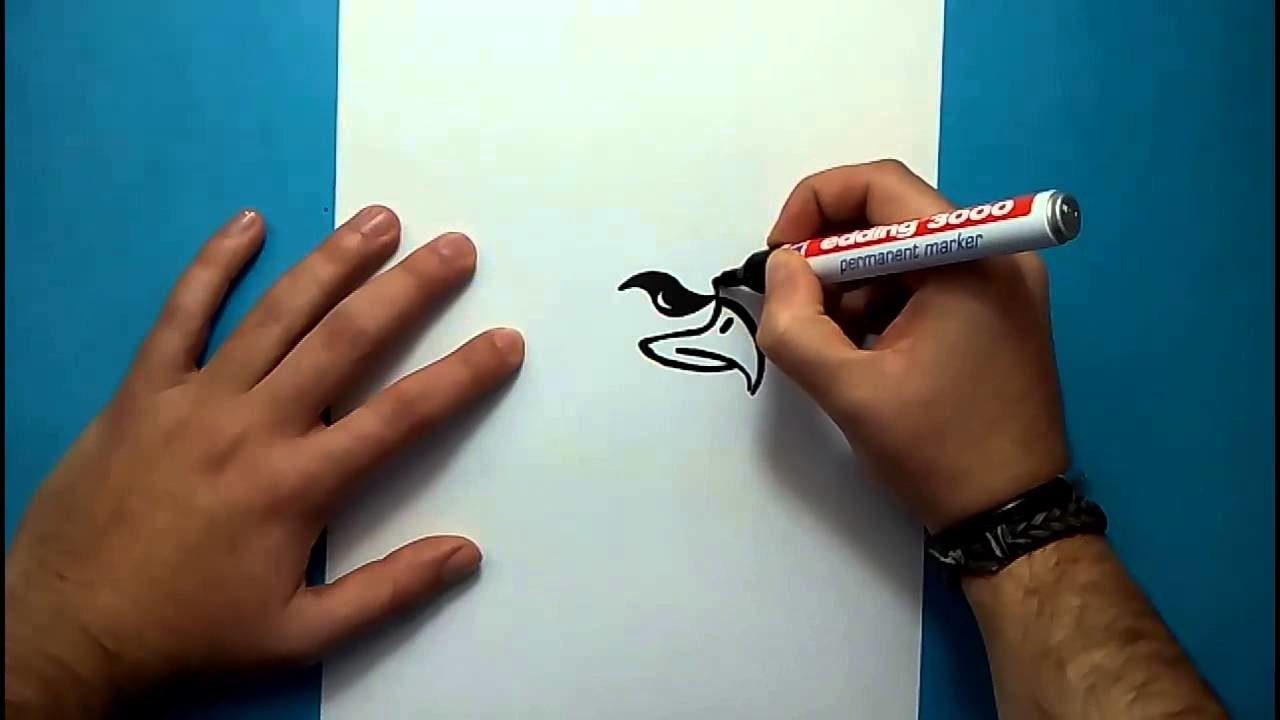 Como dibujar un aguila paso a paso 4 | How to draw an eagle 4