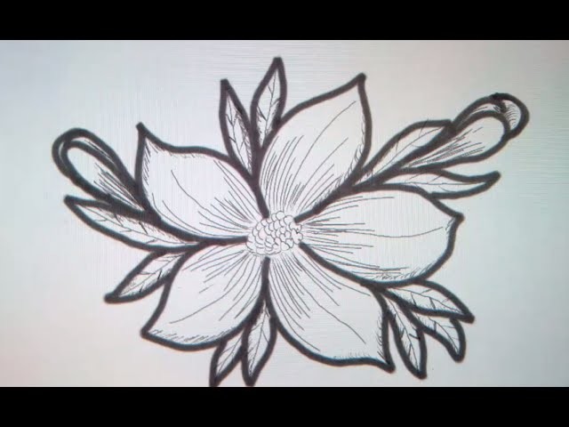 Como dibujar una flor - Art Academy Atelier Wii U | How to draw a flower - Art Academy Atelier Wii U