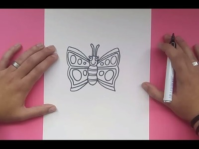 Como dibujar una mariposa paso a paso 12 | How to draw a butterfly 12