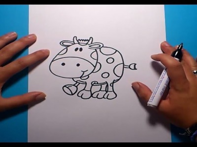 Como dibujar una vaca paso a paso | How to draw a cow