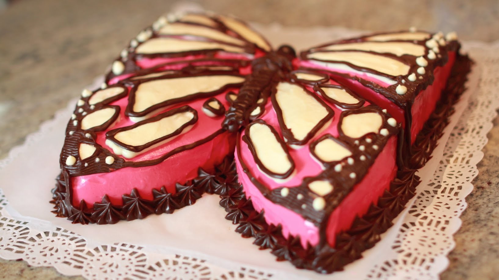 Tarta Mariposa de Cumpleaños - Butterfly birthday cake