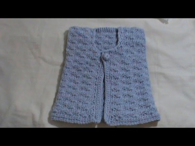 Chalequito para bebé (0-8 meses) a crochet. Parte 2 de 2.