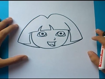 Como dibujar a Dora la exploradora paso a paso -Dora la exploradora| How to draw Dora la exploradora