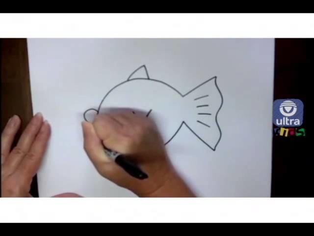 Como dibujar un pez de caricatura