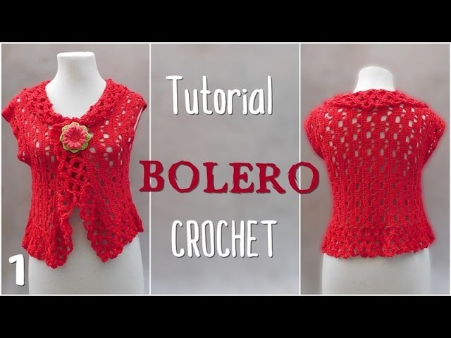 Como tejer bolero a crochet en varios talles (1.2)