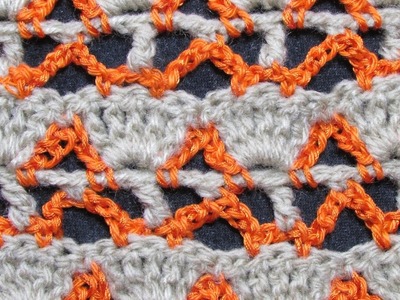Crochet: Punto Fantasía N° 21 | Tejiendo Conchitas | Mi Rincón del Tejido