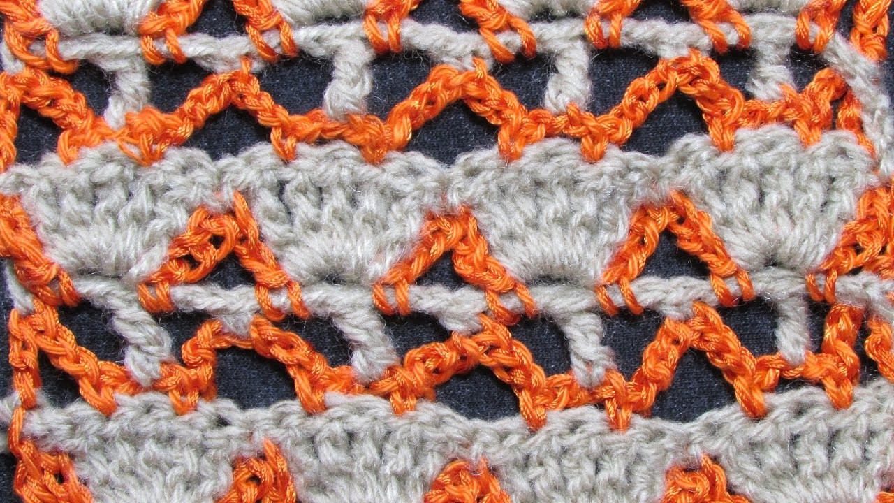 Crochet: Punto Fantasía N° 21 | Tejiendo Conchitas | Mi Rincón del Tejido