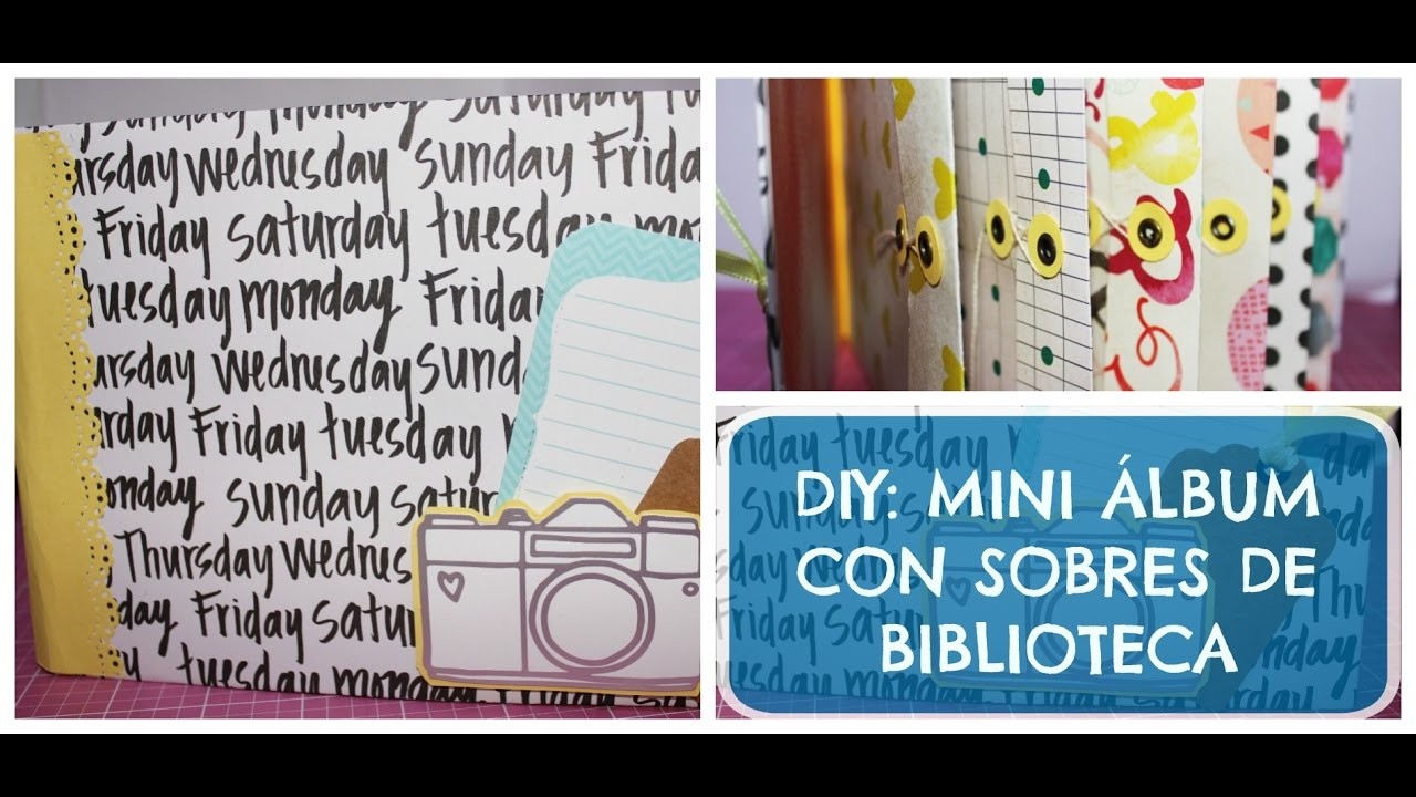 DIY: MINI ÁLBUM CON SOBRES DE BIBLIOTECA