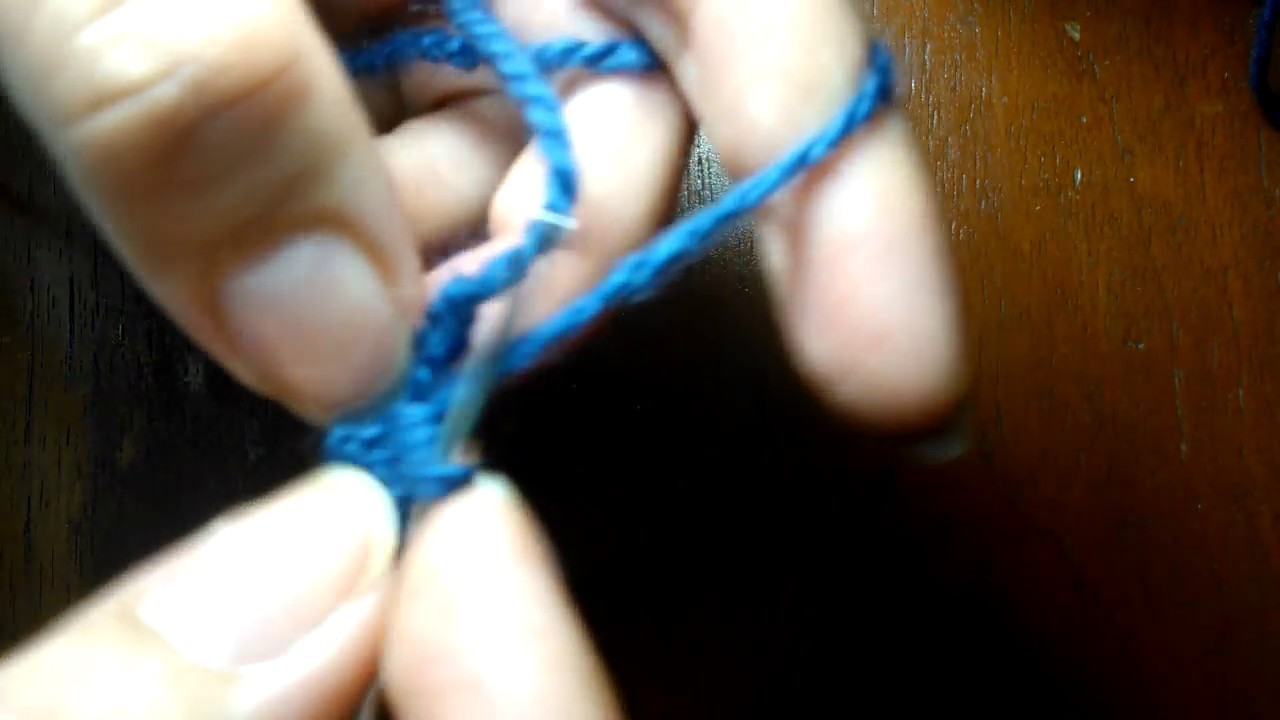 Puntos de crochet: Punto medio alto o media vareta | Half high crochet stitch