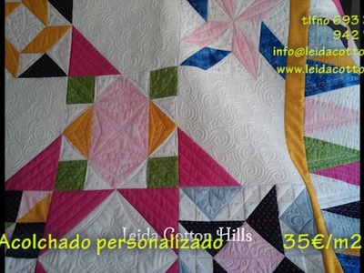 Acolchado de patchwork Leida Cotton Hills
