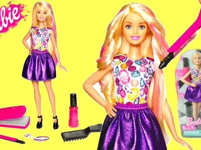 Barbie Peinados Rizos y Estilos de Cabello|Barbie DIY Crimp & Curl|Mundodejuguetes