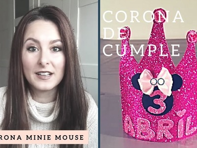 DIY: corona de cumpleaños Minnie Mouse