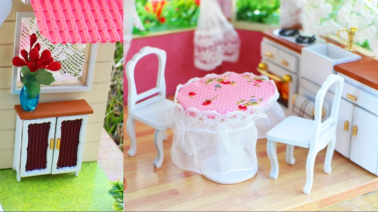 DIY Muebles para la casita de muñecas + Saludos