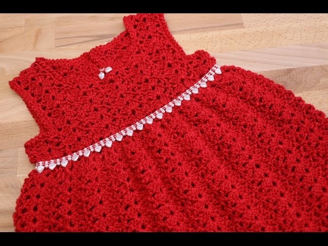 Vestido para bebe 6-12 meses crochet