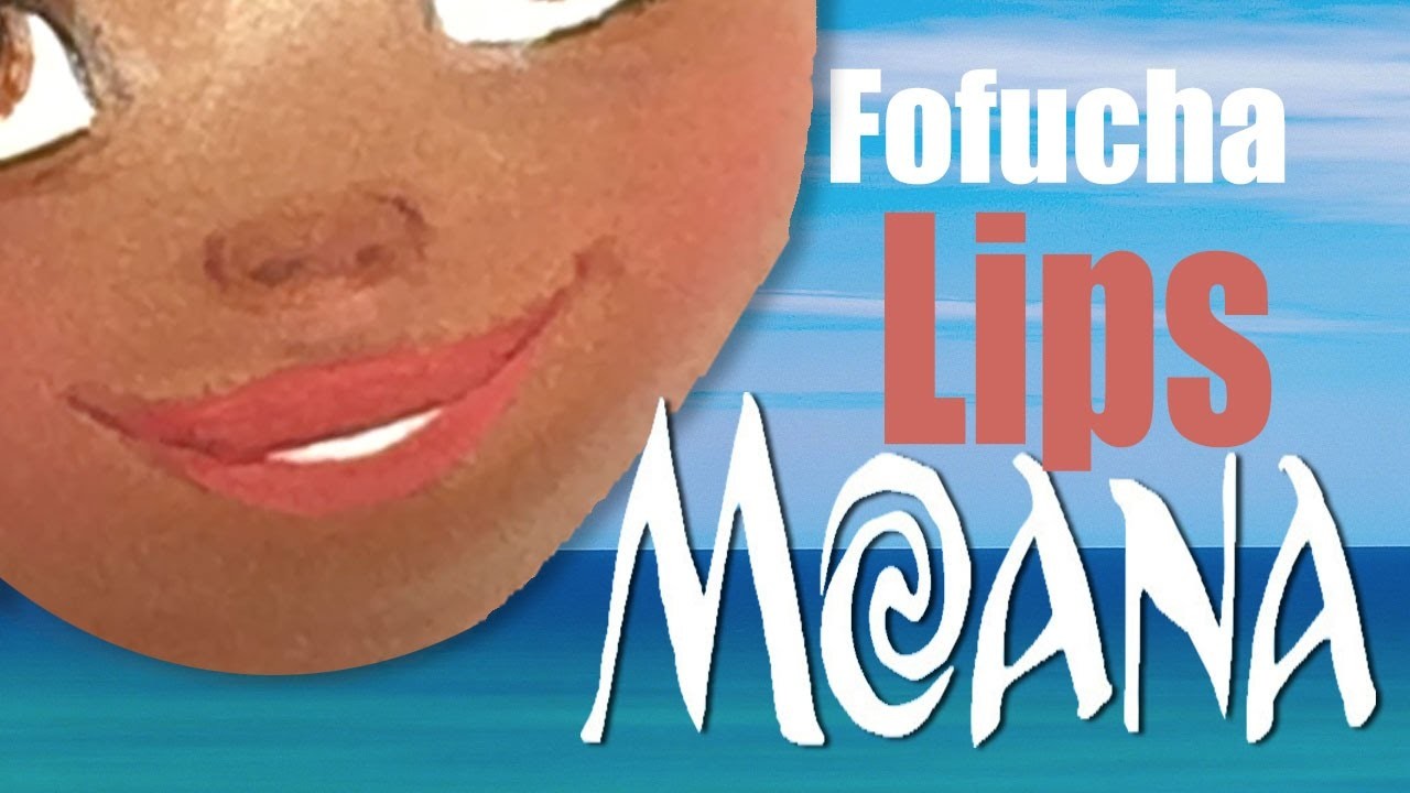 Como pintar labios para fofucha Moana - How to paint fofucha Moana lips