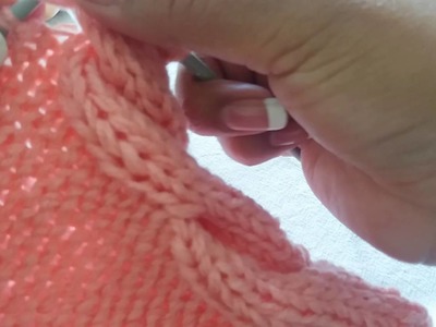 Gorro con trenza a tricot ( parte 2 )