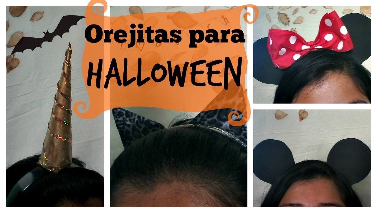 Orejas para Halloween ♥ 4 Ideas Fáciles