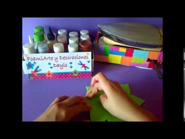 CANASTA DULCERA EN FOAMI O GOMA EVA