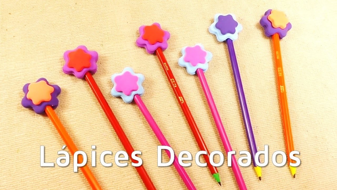 Cómo decorar lápices con goma eva moldeable | facilisimo.com