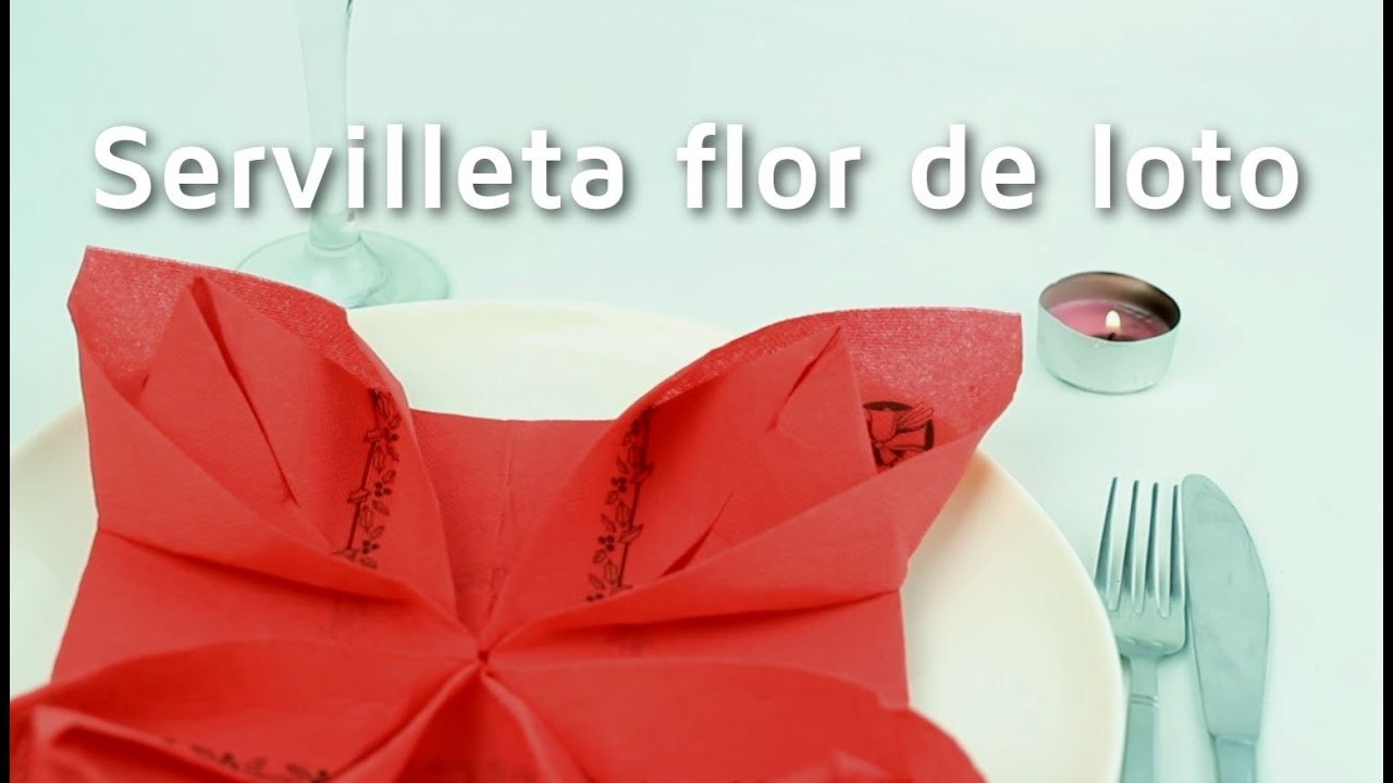 Cómo doblar servilletas en forma de flor de loto| facilisimo.com