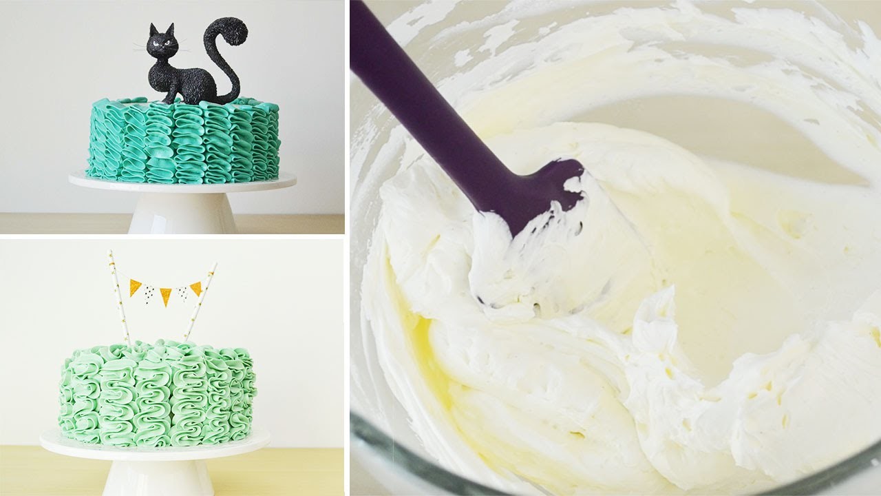 Crema de Manteca de Merengue ✩ 2 Decoraciones de Tortas || Para rellenar y decorar tortas y cupcakes