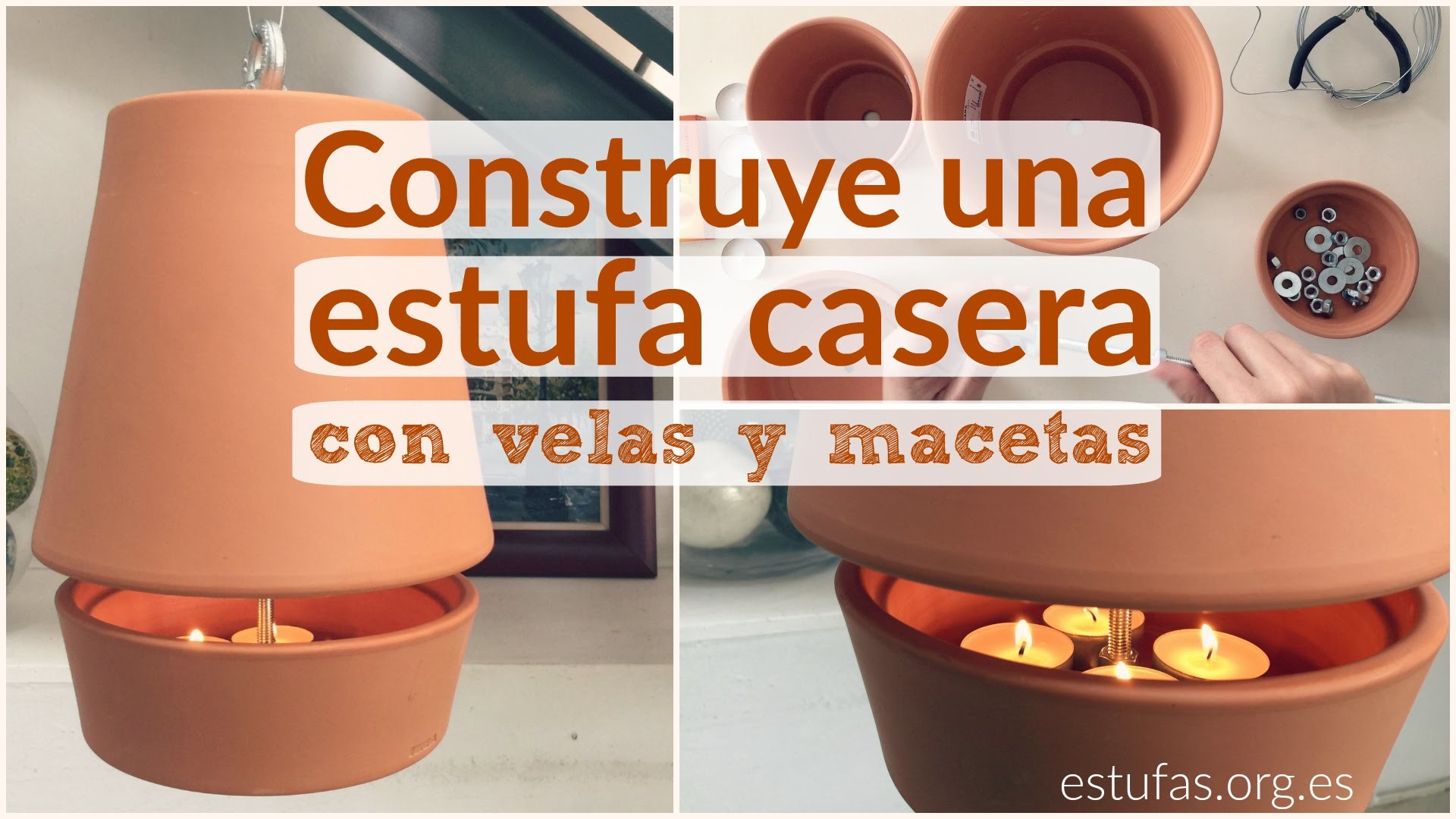 Estufa con macetas