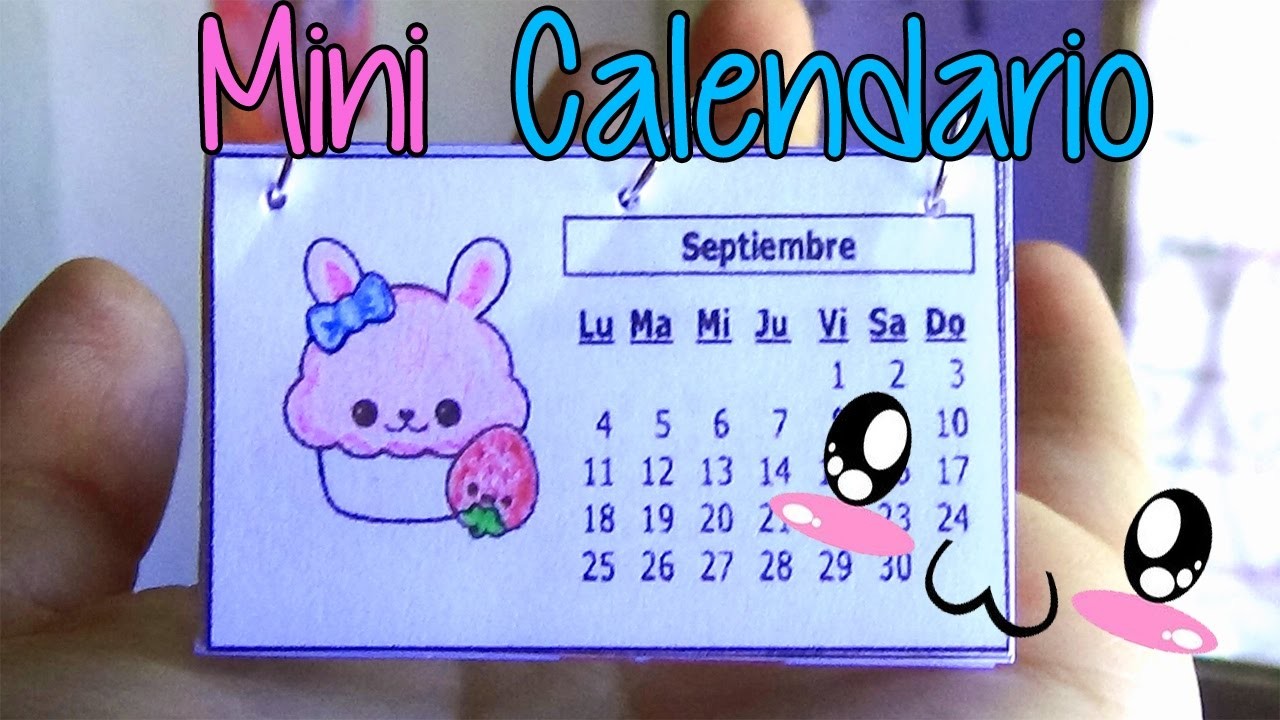Ideas para organizarte! Haz un mini calendario fácil! - Easy mini calendar!
