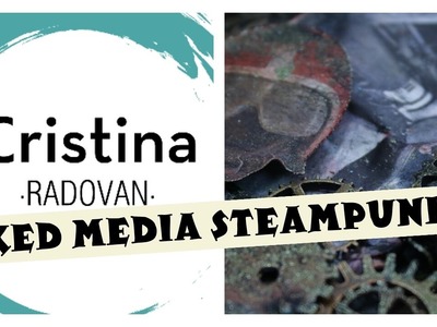 MIXED MEDIA  STEAMPUNK TAG
