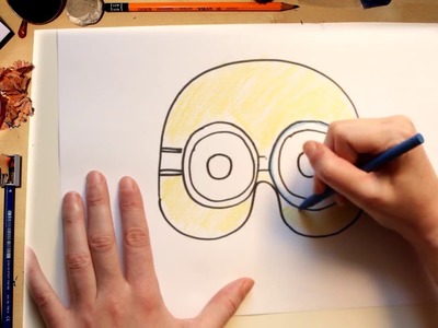 Como dibujar una máscara de Minions - dibujos para niños