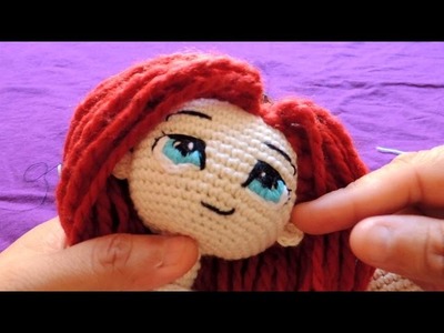 Como hacer los ojos de muñeca a crochet
