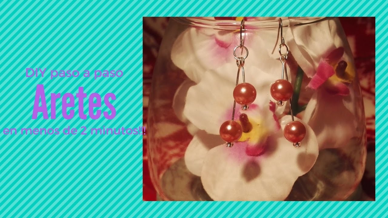 DIY#4 Cómo hacer tus propios aretes tutorial paso a paso