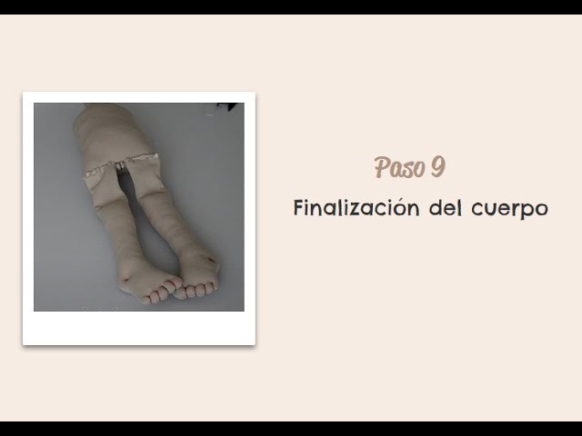 Paso 09 - Finalización del cuerpo - Muñeca Angy Diy - handmade Dolls
