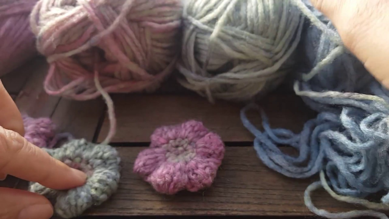 Tutorial flores a crochet con lanita realizado por Gemma Ballesté Gómez