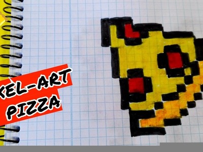 Draw Handmade Pixel Art- Como dibujar un trozo PIZZA