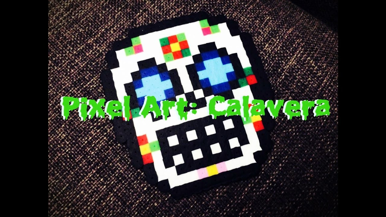 ✞ Manualidad Halloween ☠ : Pixel Art Calavera!!! || Twist Art