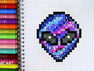 Pixel Art Hecho a mano - Cómo dibujar un extraterrestre en pixel art